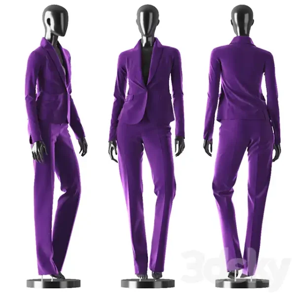 3DSky - Woman Purple Suit