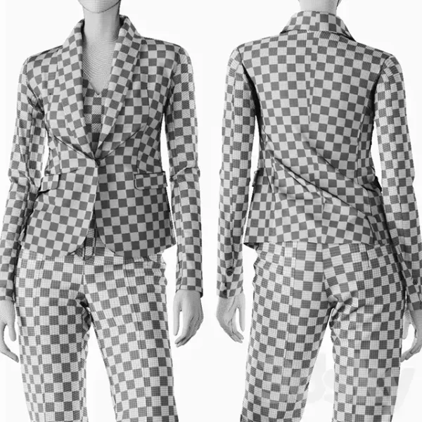 3DSky - Woman Purple Suit - Image 2