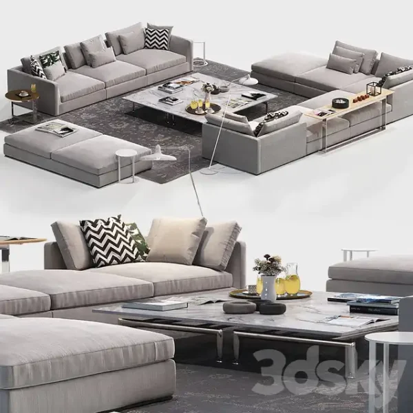 3DSky - B & B Italia Richard Sofa 2