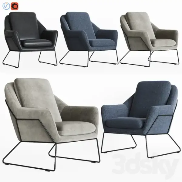 3DSky - Loft Design Armchair Model 2549