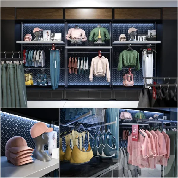 3DSky - Clothes Shop Athletic Wear 01