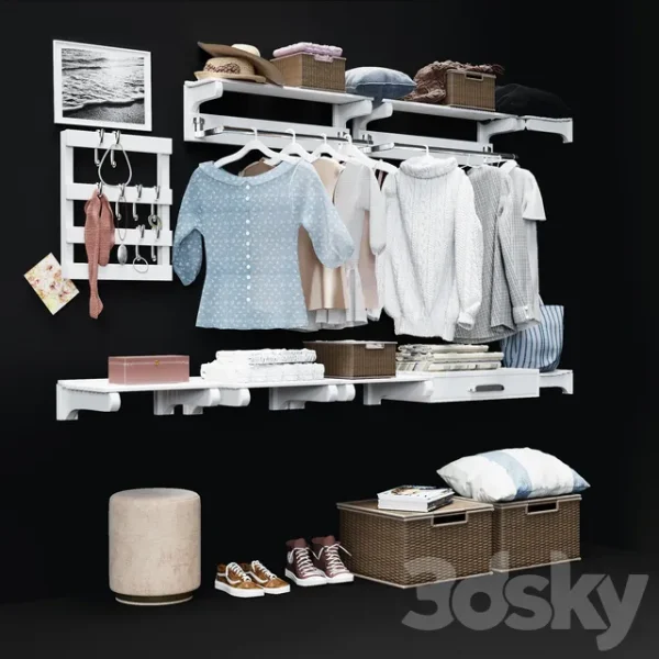 3DSky - Hallway Pottery Barn Declan Closet Accessories - Image 2