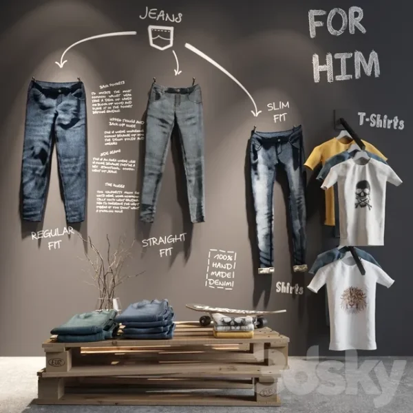 3DSky - Cloth Store Display Col1