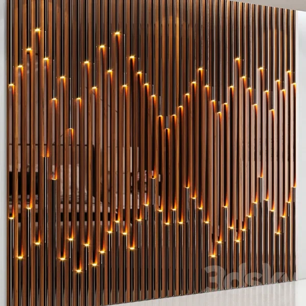 3DSky - Wall Panel Made of Wood Planks