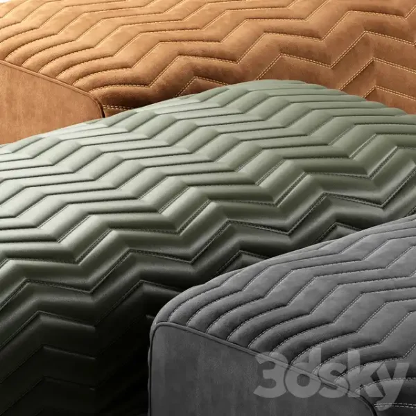 3DSky - Minotti Quincy Pouf - Image 2