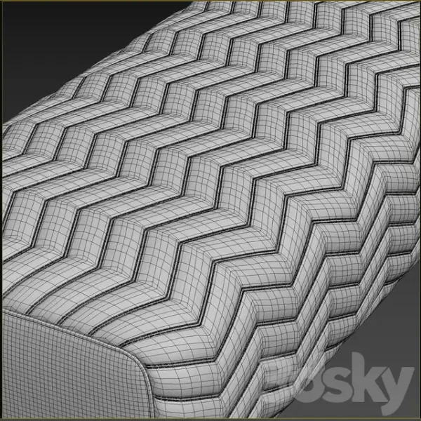 3DSky - Minotti Quincy Pouf - Image 4