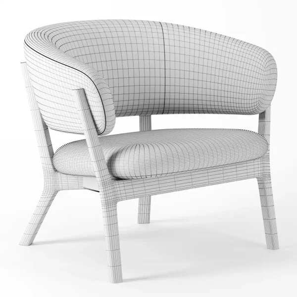 3DSky - Roundish ARM Chair by Maruni - Image 3