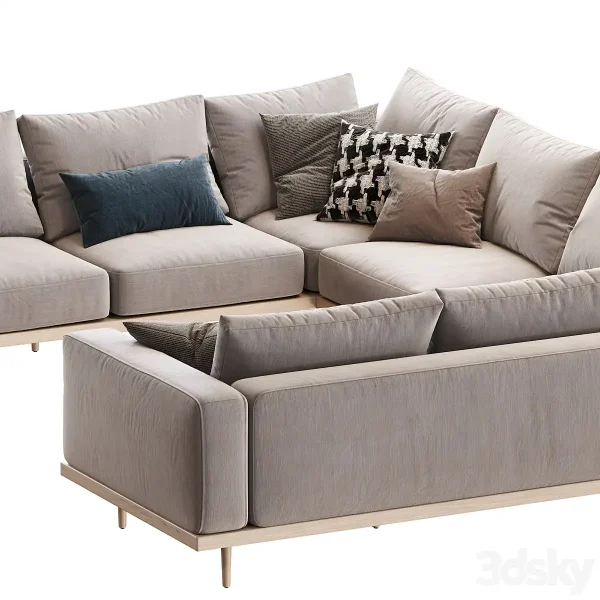 3DSky - Newport 5 Piece U Shaped Sectional - Image 2