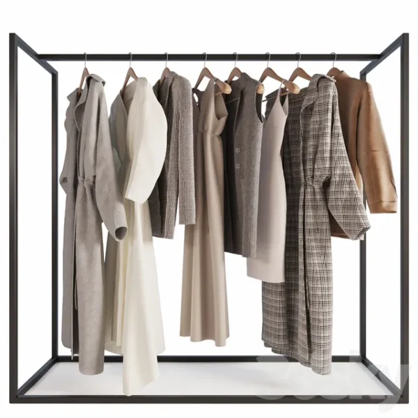 3DSky - Hanger With Womens Clothing