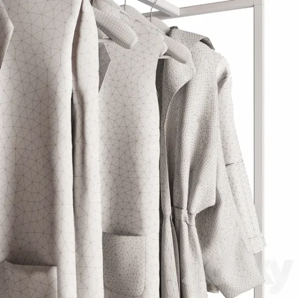 3DSky - Hanger With Womens Clothing - Image 3