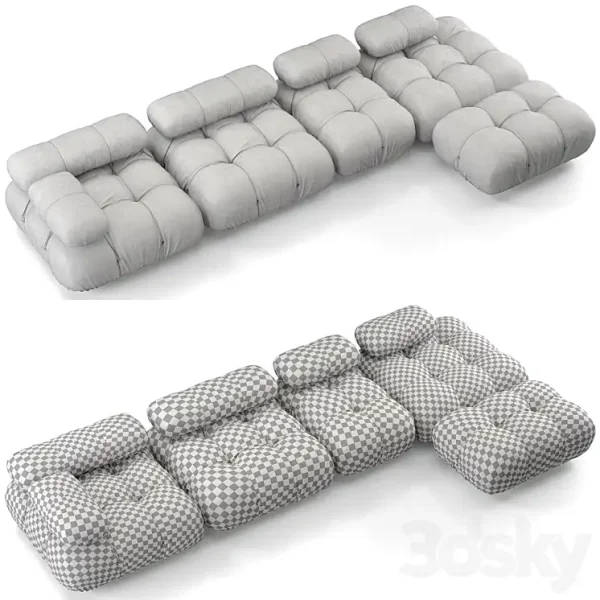 3DSky - B&B Italia Camaleonda Sofa Composition 2 - Image 5