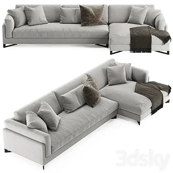 3DSky - DAVIS IN L Sofa by Frigerio Salotti - Image 3