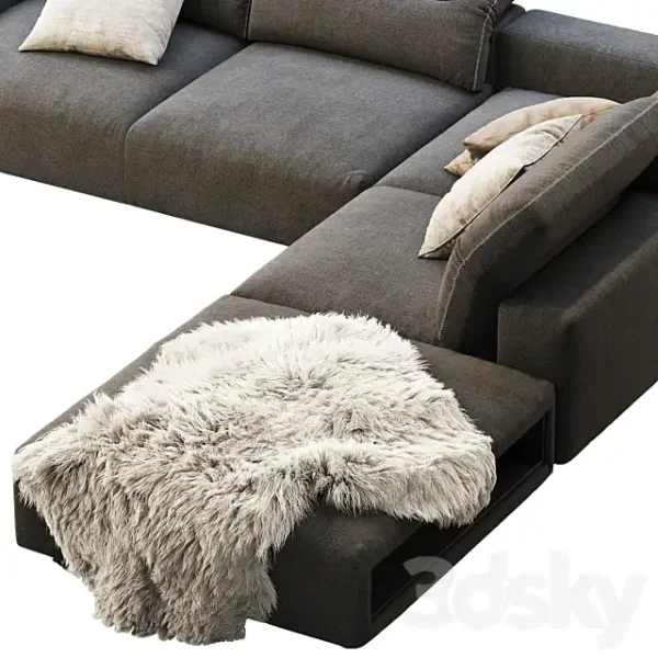 3DSky - BoConcept Hampton Corner Sofa with Storage - Image 4