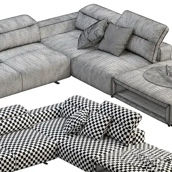 3DSky - BoConcept Hampton Corner Sofa with Storage - Image 5