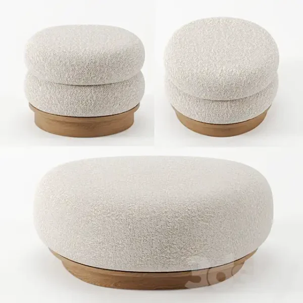 3DSky - Split Ottomann and Pouf by Emmanuelle Simon