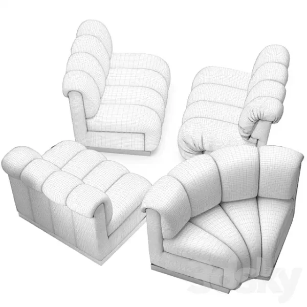 3DSky - Restaurant Modular Sofa - Image 2