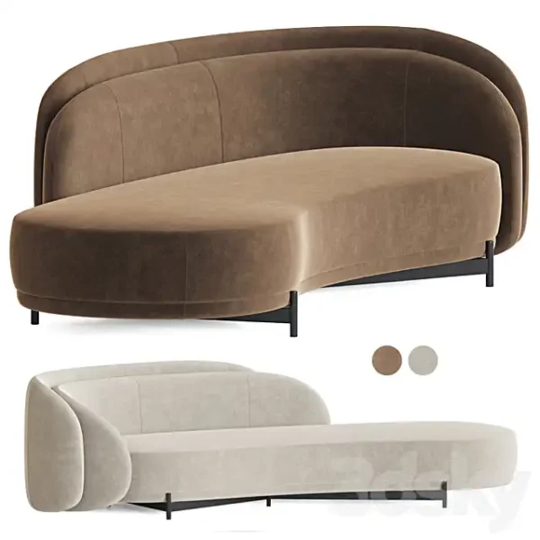 3DSky - Layered Back Sofa