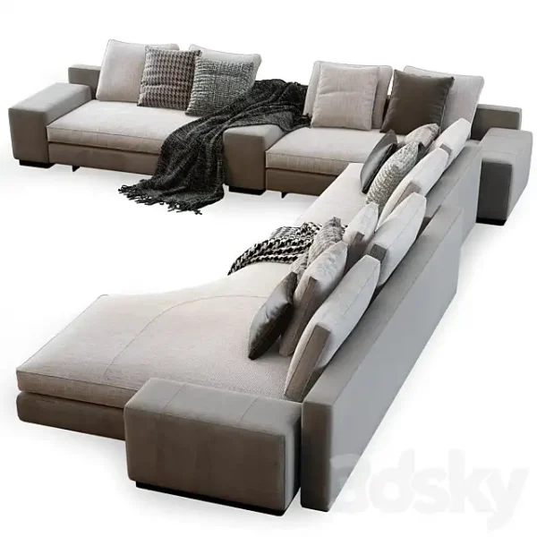 3DSky - Minotti Daniels Sofa - Image 4