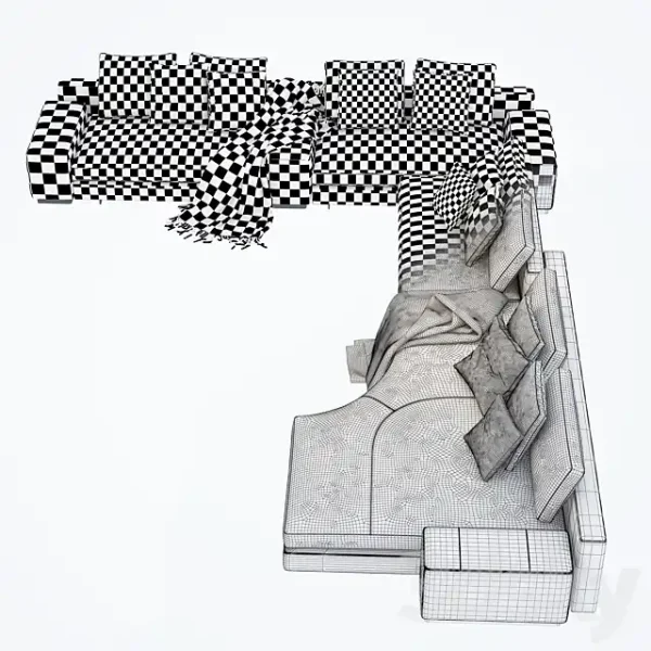 3DSky - Minotti Daniels Sofa - Image 5