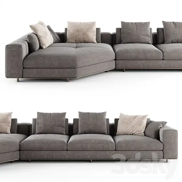 3DSky - Minotti FREEMAN DUVET Sofa 02 - Image 2