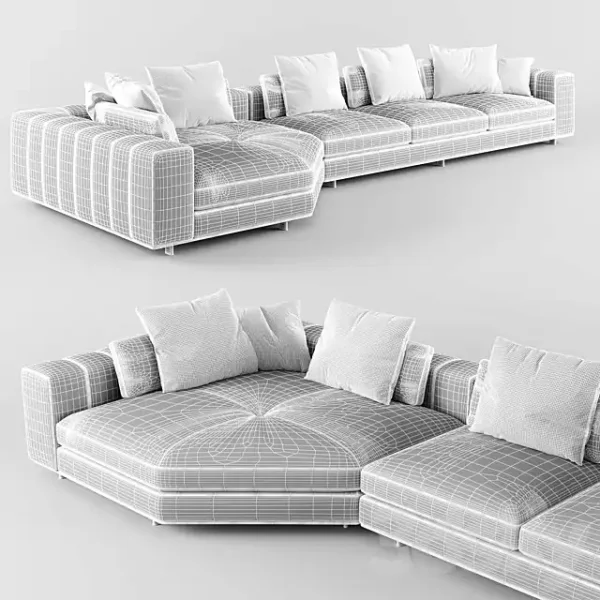 3DSky - Minotti FREEMAN DUVET Sofa 02 - Image 4