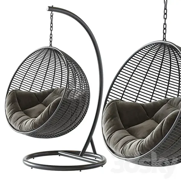 3DSky - Fotel Wiszacy Cocoon De Luxe Cczarny - Image 2