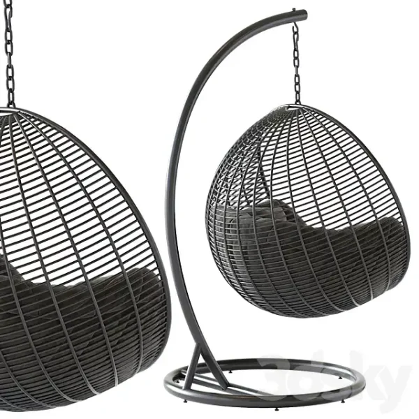 3DSky - Fotel Wiszacy Cocoon De Luxe Cczarny - Image 3