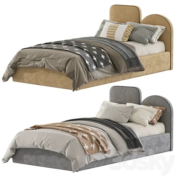 3DSky - Bed with a Soft Headboard 9 - Image 3