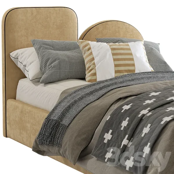 3DSky - Bed with a Soft Headboard 9 - Image 4