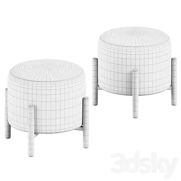 3DSky - Elroy Sherpa Ottoman by Studio McGee - Image 2