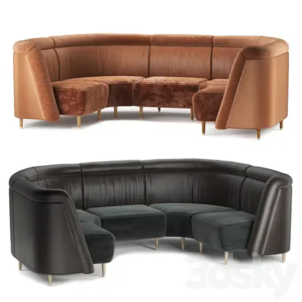 3DSky - Restaurant Sofa 009