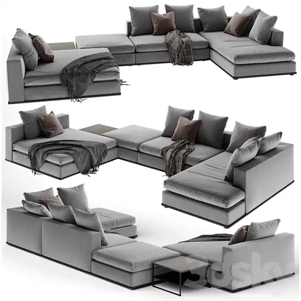 3DSky - Minotti Powell 5 Sofa