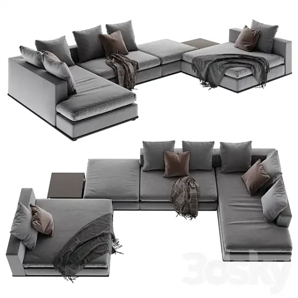 3DSky - Minotti Powell 5 Sofa - Image 2