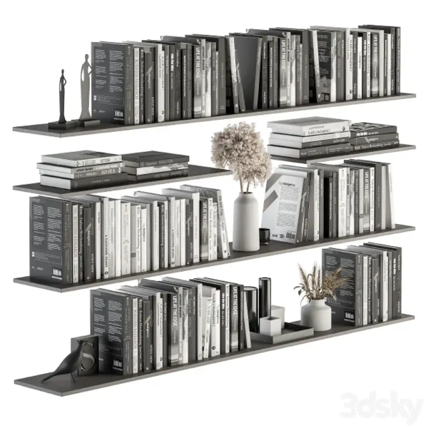 3DSky - Decorative Set On Shelves And Decor Objects Set 07
