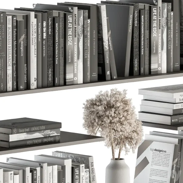 3DSky - Decorative Set On Shelves And Decor Objects Set 07 - Image 2