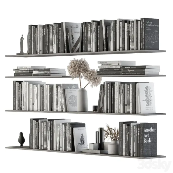 3DSky - Decorative Set On Shelves And Decor Objects Set 07 - Image 3