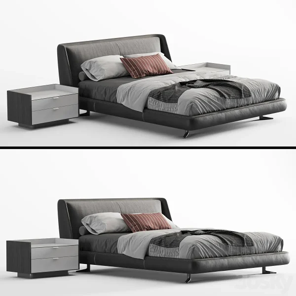 3DSky - Minotti Spencer Bed 2 - Image 2
