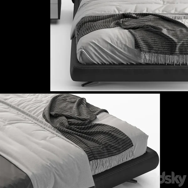 3DSky - Minotti Spencer Bed 2 - Image 3