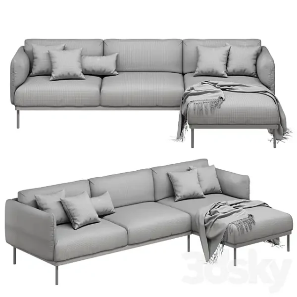 3DSky - Ikea Applaryd Epplaryd 3 Seater Sofa - Image 5