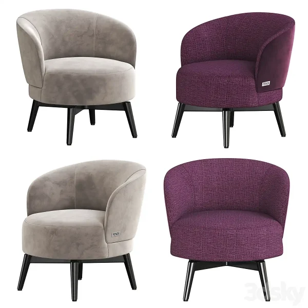 3DSky - Fendi Casa Armchair - Image 2