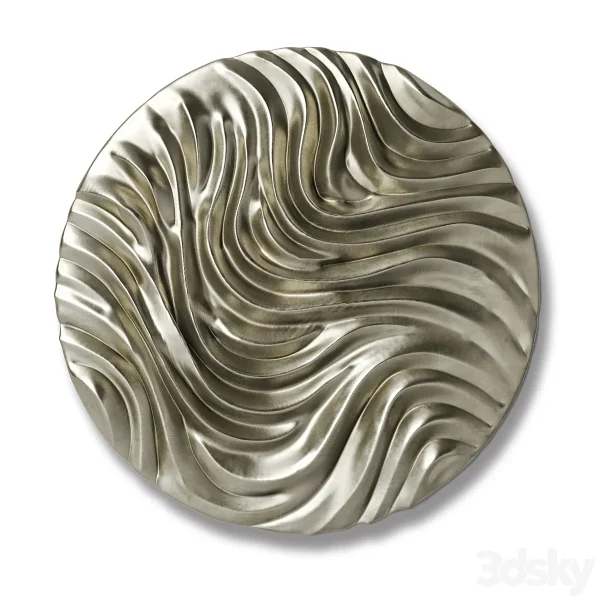 3DSky - Round Wall Panel Wave Circle Wall Panel