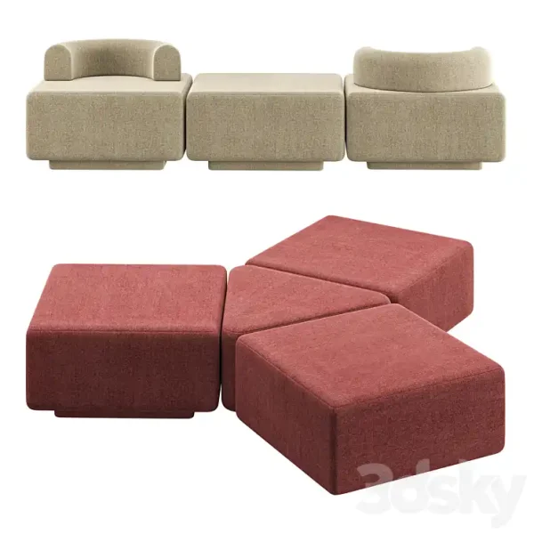 3DSky - Modular Pouf Plump