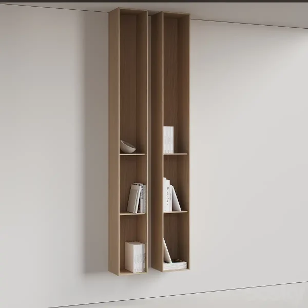 3DSky - 096 Wall Rack Shelves 03 Neutral & Minimal Wood 01 - Image 3