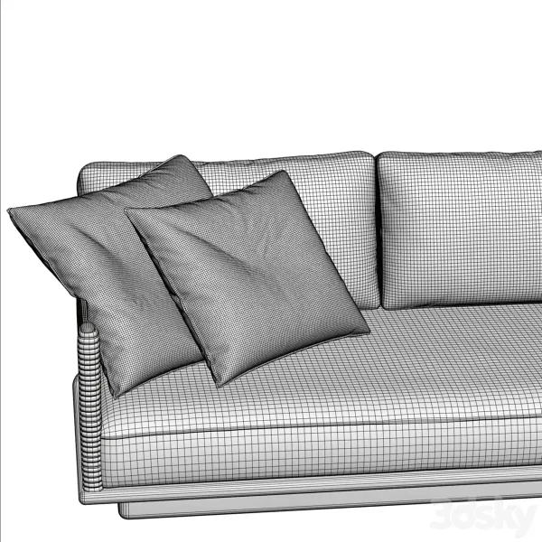 3DSky - Kettal Giro 3 Seater Sofa - Image 2