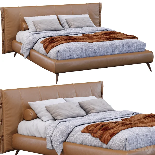3DSky - Leather Cuff Bed By Bonaldo