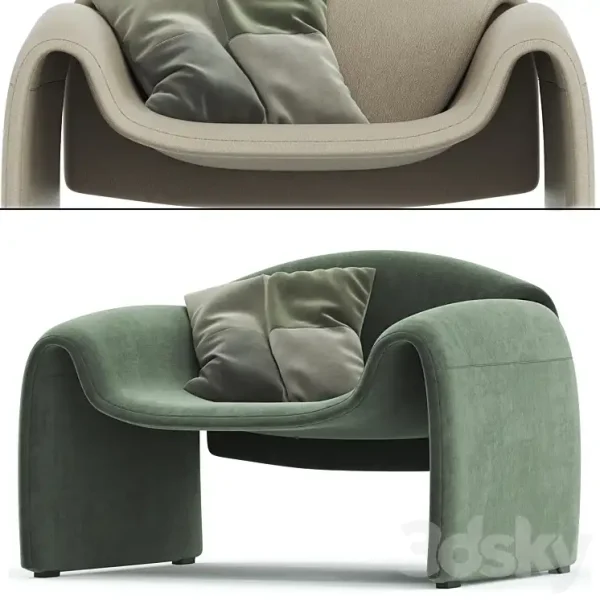 3DSky - Le Club Armchair By Poliform 2
