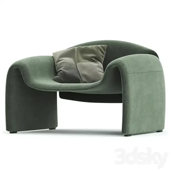 3DSky - Le Club Armchair By Poliform 2 - Image 3