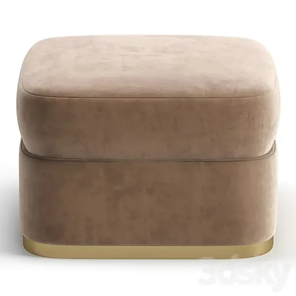 3DSky - Pouf JESSICA by Cazarina Interiors 3 Colors Version - Image 2