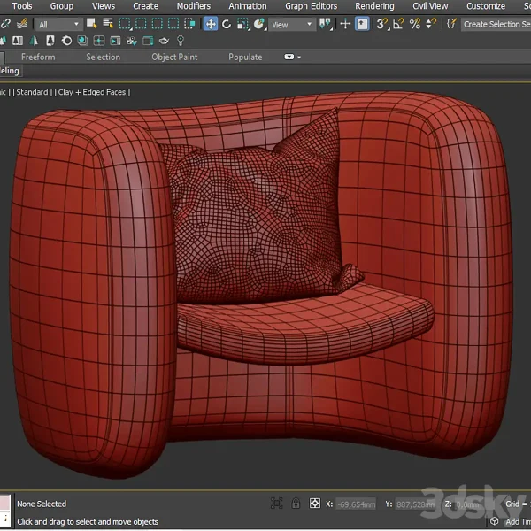 3DSky - Tacchini Lagoa Armchair - Image 4