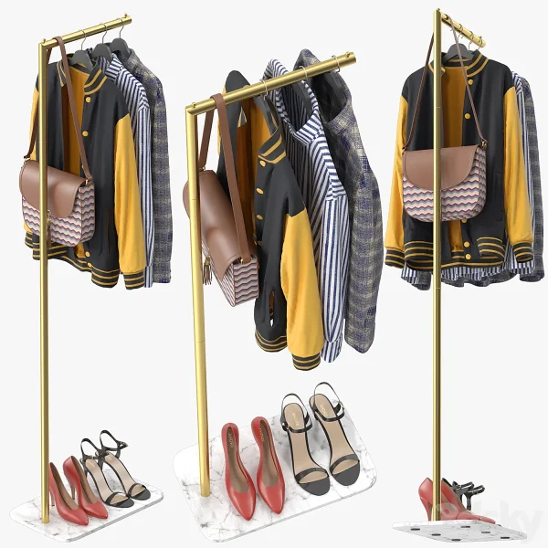 3DSky - 67 Free Standing Metal Coat - Image 2